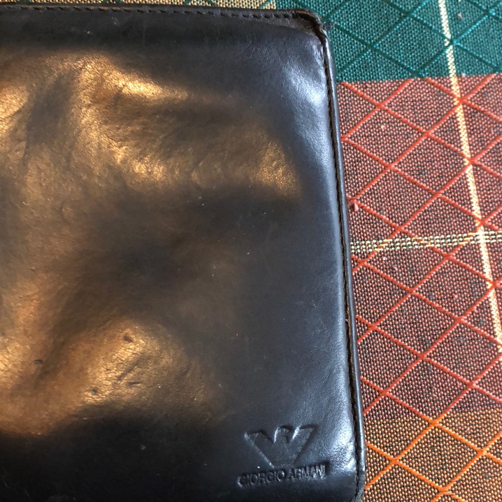 Beautiful leather wallet for women or men Armani made in Italy
